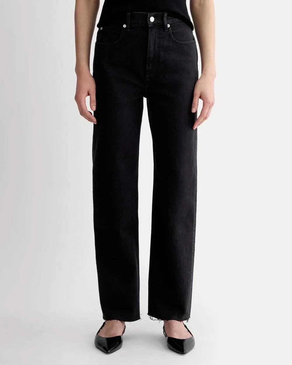 Everlane The Way-High Jeans Charcoal Black